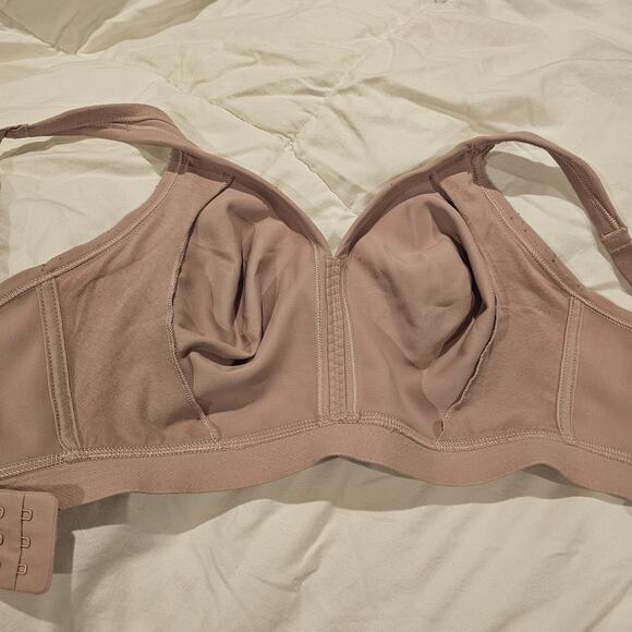Soma Embraceable FC Wireless Unlined Bra 38C Pink Nude Back Close Hook Eye - Picture 3 of 7